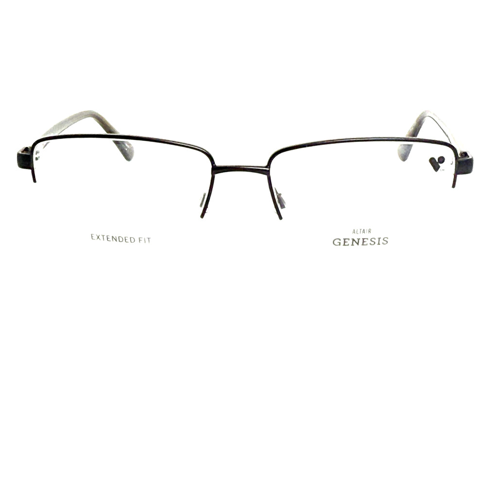 Altair Genesis G4057 001 Black 58-18-150 Mens Half Rim Eyeglasses H17878